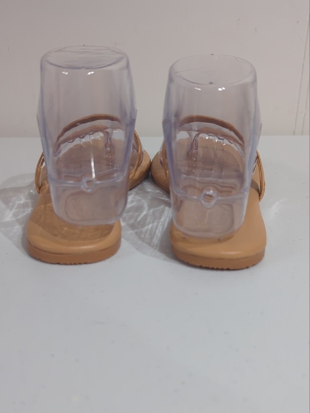TKEES Sarit Leather Slide Sandals - Nude - size 7 - Picture 4 of 9